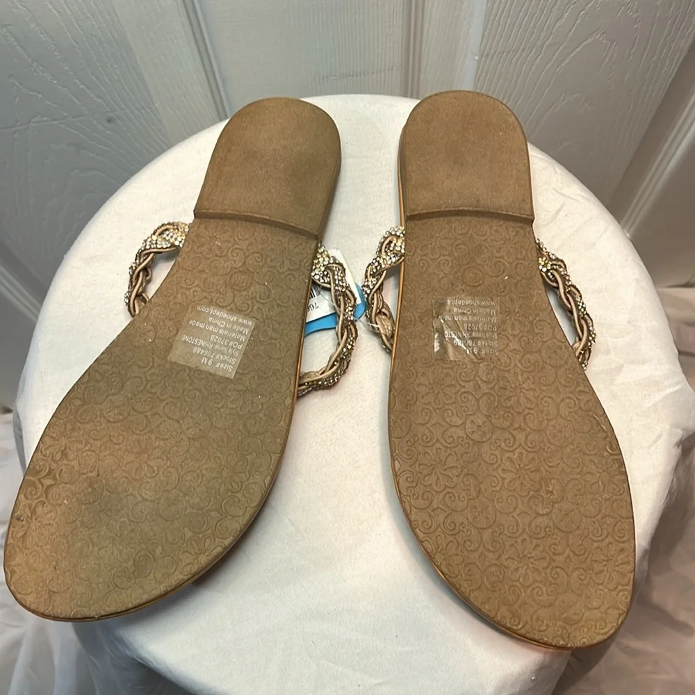 NEW!!! Rhinestone Sandals - Picture 3 of 3
